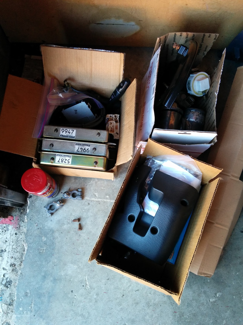 I had an entire storage locker full of boxes of parts that I sent with him. He probably got more spare parts than car by weight.
